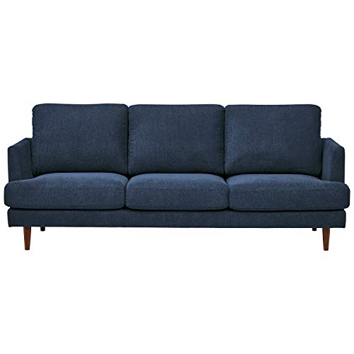 Amazon Brand – Rivet Goodwin Modern Sofa Couch, 88.6"W, Navy Blue