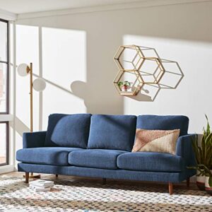 Amazon Brand – Rivet Goodwin Modern Sofa Couch, 88.6"W, Navy Blue