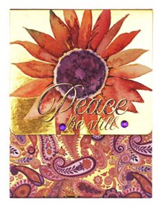 punch studio pocket note pad with pattern peace (43907)