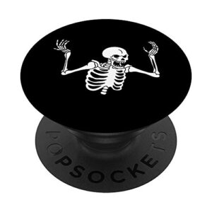 spooking intensifies skeleton spooky meme popsockets popgrip: swappable grip for phones & tablets