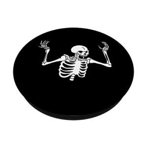 Spooking Intensifies skeleton spooky meme PopSockets PopGrip: Swappable Grip for Phones & Tablets