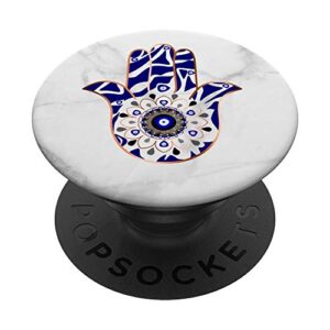 talk to the evil eye hamsa hand popsockets popgrip: swappable grip for phones & tablets