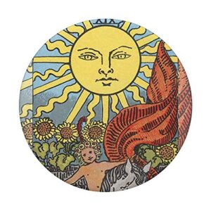 Tarot Card The Sun Vintage Design PopSockets PopGrip: Swappable Grip for Phones & Tablets