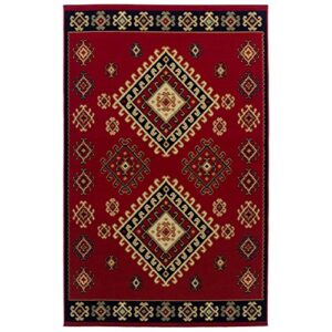 superior traditional santa fe area rug collection 3 x 5- red