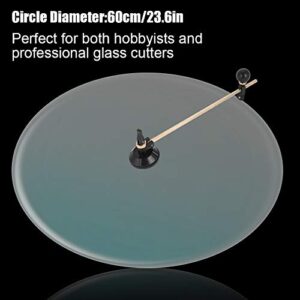 Walfront Glass Compasses Cutter, Glass Cutter 6 Wheel Compasses Circular Cutting Cutter with Suction Cup Circle (60CM)