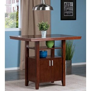 Winsome Albany High Dining Table, Walnut