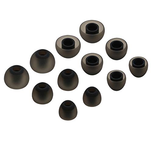 JNSA 6 Pairs of Silicone Ear Tips Compatible with Jay Bird X4 Jay Bird X3 X2 X Jay Bird Run (S/M/L) (JBSML6P)