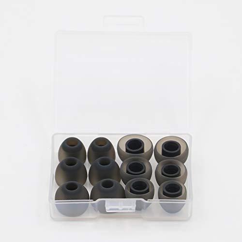 JNSA 6 Pairs of Silicone Ear Tips Compatible with Jay Bird X4 Jay Bird X3 X2 X Jay Bird Run (S/M/L) (JBSML6P)