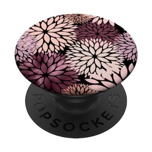 dahlia flower floral nature garden pink purple maroon design popsockets swappable popgrip