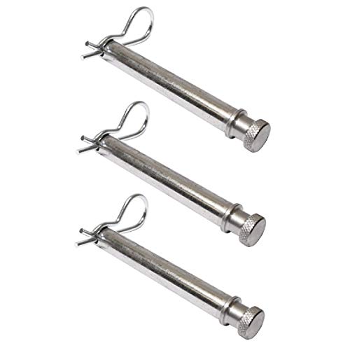 B&W Hitches TS35010 Set of 3 Tow and Stow Stainless Steel Receiver Hitch Pins w/Keeper Clips