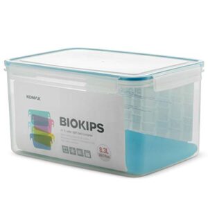 komax biokips large food storage containers, 35 cup food storage bins with lids, bpa free airtight food containers for kitchen organization, kitchen storage containers for bread, rice & more (280 oz)