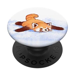 cute red panda pop socket cartoon popsockets swappable popgrip