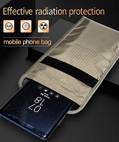 LVFEIER Security Pouch - Cell Phone Anti-Tracking Anti-Spying GPS RFID Signal Blocking Bag Shielding Pouch Wallet Case for Cell Phone Privacy Protection