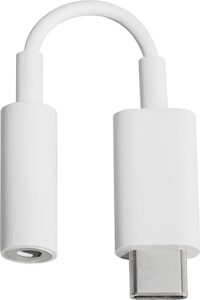 google usb type c to 3.5mm headphone adapter pixel, xl, pixel 2, xl, pixel 3, pixel 3xl, other usb type-c phones - white