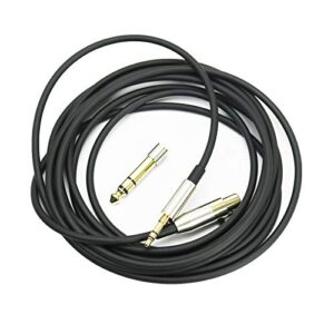 newfantasia replacement audio upgrade cable compatible with akg k240, k240s, k240mk ii, q701, k702, k141, k171, k181, k271s, k271 mkii, m220, pioneer hdj-2000 headphones 2meters/6.6feet