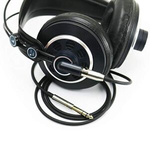 NewFantasia Replacement Audio Upgrade Cable Compatible with AKG K240, K240S, K240MK II, Q701, K702, K141, K171, K181, K271s, K271 MKII, M220, Pioneer HDJ-2000 Headphones 2meters/6.6feet