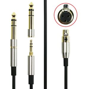 NewFantasia Replacement Audio Upgrade Cable Compatible with AKG K240, K240S, K240MK II, Q701, K702, K141, K171, K181, K271s, K271 MKII, M220, Pioneer HDJ-2000 Headphones 2meters/6.6feet