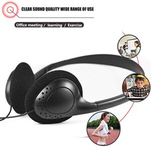 CN-Outlet Wholesale Bulk Headphones 25 Pack for Kids,Classroom,Labs,Students and Adults - Black