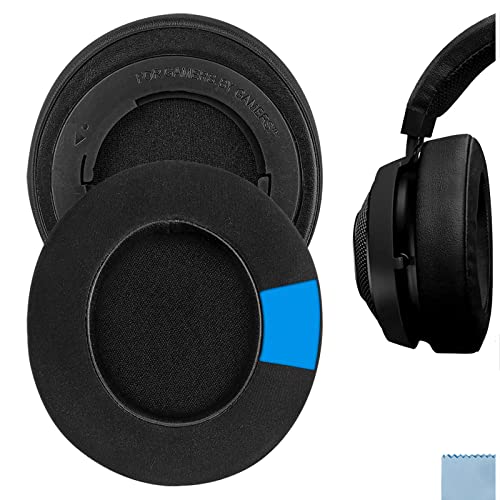 Geekria Sport Cooling-Gel Replacement Ear Pads for Razer Kraken Pro V2, Kraken 7.1 V2, Stormtrooper/Pewdiepie Edition Headphones Earpads, Ear Cushion, Ear Cups, Headset Ear Cover (Black)