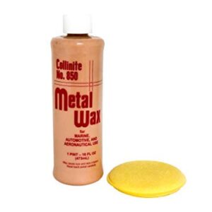 Collinite 850 Liquid Metal Wax and Applicator Pad Combo