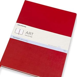 Moleskine Art Sketchbook, Hard Cover, A3 (11.75" x 16.5") Plain/Blank, Scarlet Red, 96 Pages