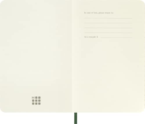 Moleskine Classic Notebook, Soft Cover, Pocket (3.5" x 5.5") Ruled/Lined, Myrtle Green, 192 Pages