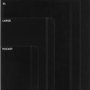 Moleskine Classic Expanded Notebook, Soft Cover, Large (5" x 8.25") Ruled/Lined, Black, 400 Pages