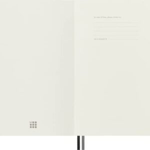 Moleskine Classic Expanded Notebook, Soft Cover, Large (5" x 8.25") Ruled/Lined, Black, 400 Pages