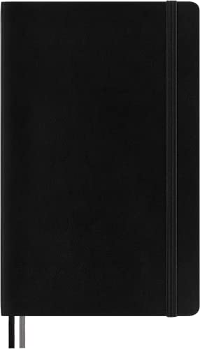 Moleskine Classic Expanded Notebook, Soft Cover, Large (5" x 8.25") Ruled/Lined, Black, 400 Pages