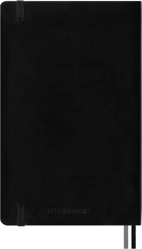 Moleskine Classic Expanded Notebook, Soft Cover, Large (5" x 8.25") Ruled/Lined, Black, 400 Pages