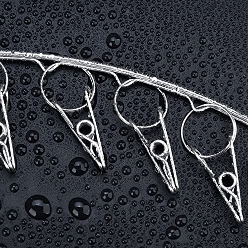 Toplife Clothes Hanger with 10 Clips, Stainless Steel, Windproof, for Drying Socks, Bras, Underwears, Baby Clothes, Hats, Scarfs, Towels, Pants and Gloves, Set of 4