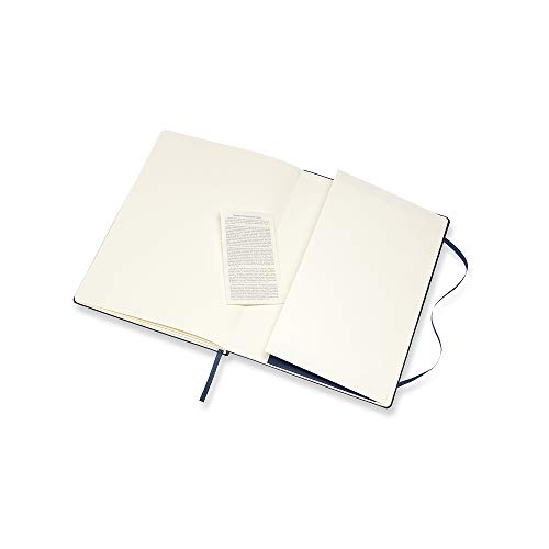 Moleskine Art Sketchbook, Hard Cover, A4 (8.25" x 11.75") Plain/Blank, Sapphire Blue, 96 Pages