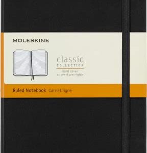 Moleskine Classic Expanded Notebook, Hard Cover, Large (5" x 8.25") Ruled/Lined, Black, 400 Pages