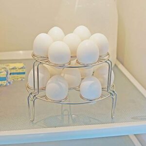 Southern Homewares Stainless Steel Egg Steaming Rack Countertop Egg Holder Pressure Cooker Holder Boiled Deviled Eggs