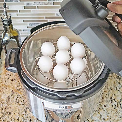 Southern Homewares Stainless Steel Egg Steaming Rack Countertop Egg Holder Pressure Cooker Holder Boiled Deviled Eggs
