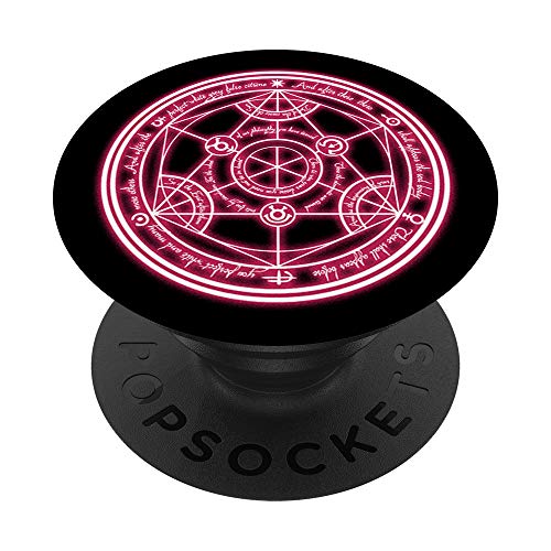 Blackcraft Human Transmutation Circle Witch Symbol PopSockets PopGrip: Swappable Grip for Phones & Tablets