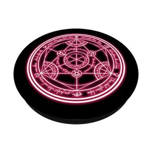 Blackcraft Human Transmutation Circle Witch Symbol PopSockets PopGrip: Swappable Grip for Phones & Tablets