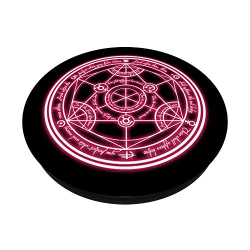 Blackcraft Human Transmutation Circle Witch Symbol PopSockets PopGrip: Swappable Grip for Phones & Tablets