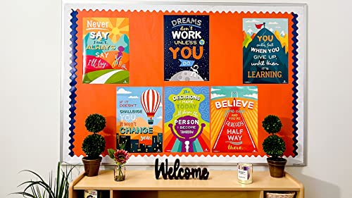 Sproutbrite Classroom Decorations - Motivational Posters - Educational and Inspirational Growth Mindset for Teacher and Students