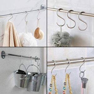 Silver 3.5 Inch Stainless Steel S Hanging Hooks for Indoors, Outdoors, Hang Anything 20 Pcs