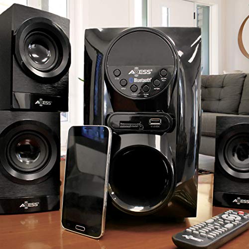 AXESS Mini Entertainment System 5.1-Channel Home Theater Speaker System Black (MSBT3911BK)