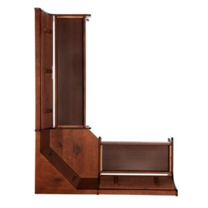 Riverbay Furniture Kitchen Dining Nooker Corner Unit in Walnut