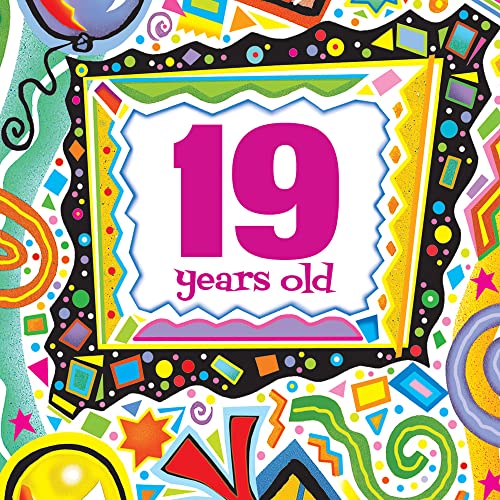 Happy 19th Birthday Card | Made in America | Eco-Friendly | Thick Card Stock with Premium Envelope 5in x 7.75in | Packaged in Protective Mailer | Prime Greetings