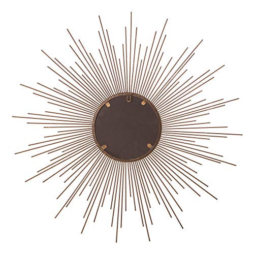 Patton Wall Decor 30" Gold Spoked Sunburst Wall Accent Mirror