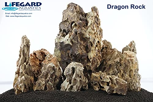 Lifegard Aquatics Aquascaping Dragon Ohko Rock 18 Lb Kit – Decorative Aquarium Rocks, Fish Tanks – 18 Lbs Kit