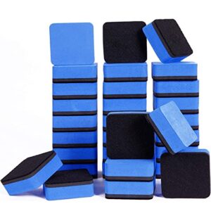 dry erase erasers, 36 pack magnetic whiteboard eraser chalkboard eraser dry eraser for classroom office and home (blue)
