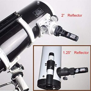 Telescope Laser Collimator 1.25inch, Bysameyee Calibrator with 2’’ Adapter for Newtonian Reflector Telescope Collimation