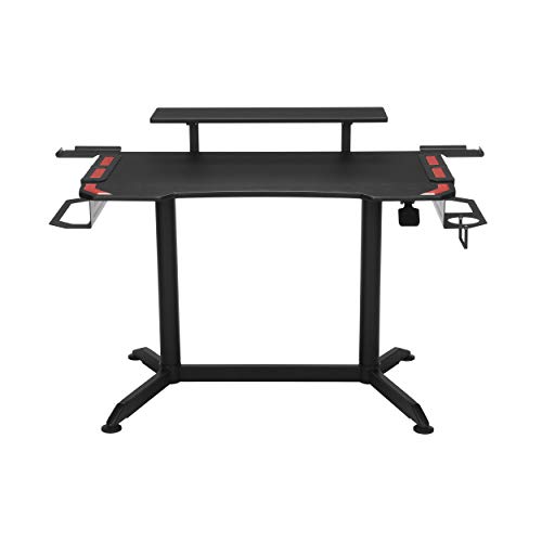 RESPAWN RSP-3010 Computer Ergonomic Height Adjustable Gaming Desk, 52.6 in, Red