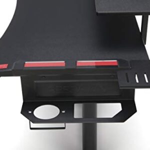 RESPAWN RSP-3010 Computer Ergonomic Height Adjustable Gaming Desk, 52.6 in, Red