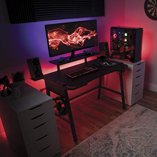 RESPAWN RSP-3010 Computer Ergonomic Height Adjustable Gaming Desk, 52.6 in, Red